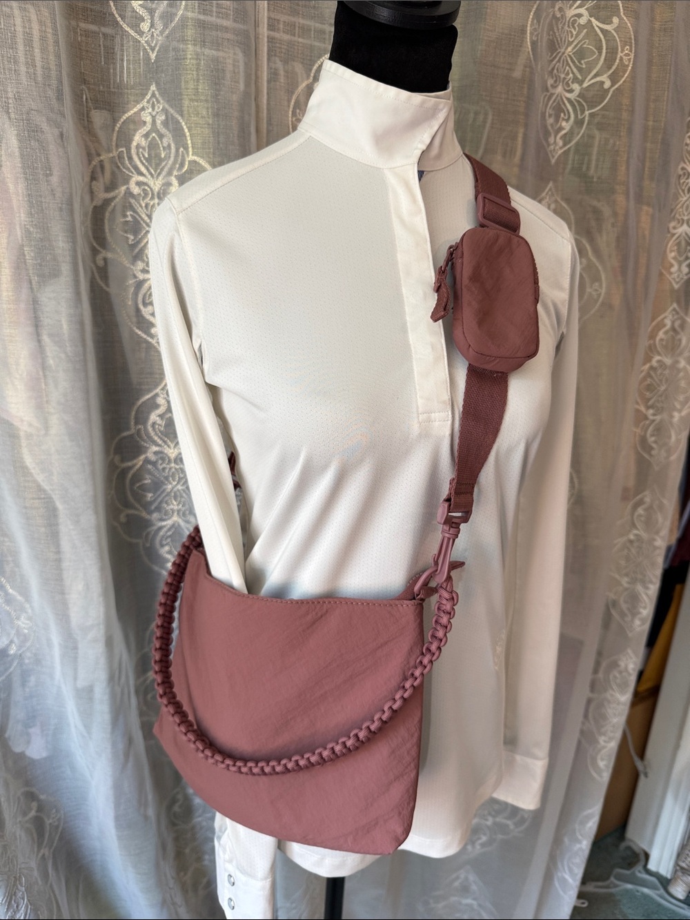 FLX Women’s Crossbody Bag in Dusty Rose